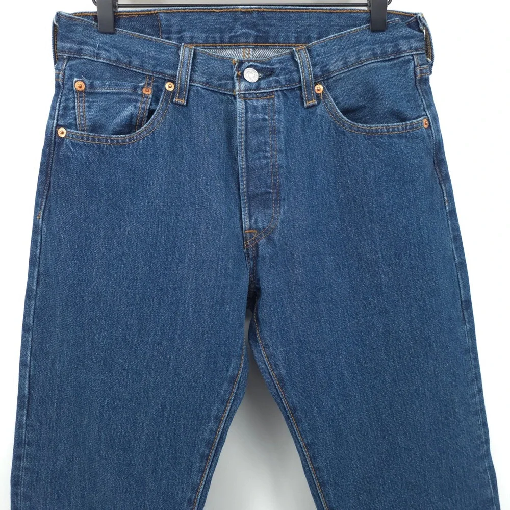 Levi's Mens Jeans 501 Original Fit 30x32 Blue Medium Wash Denim Classic‎ Rugged